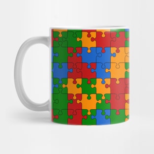 Colorful Puzzle Pattern Mug